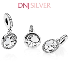 [Chính hãng] Charm bạc 925 cao cấp - Charm Hearts of Love thích hợp để mix vòng tay charm bạc cao cấp - DN366