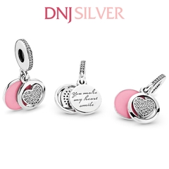 [Chính hãng] Charm bạc 925 cao cấp - Charm Devoted Heart Dangle thích hợp để mix vòng tay charm bạc cao cấp - DN365