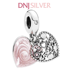 [Chính hãng] Charm bạc 925 cao cấp - Charm Love Makes A Family Heart Dangle thích hợp để mix vòng tay charm bạc cao cấp - DN303