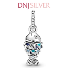[Chính hãng] Charm bạc 925 cao cấp - Charm Blue Scaled Fish Dangle thích hợp để mix vòng tay charm bạc cao cấp - DN086
