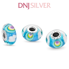 [Chính hãng] Charm bạc 925 cao cấp - Charm Rainbow Murano Glass thích hợp để mix vòng tay charm bạc cao cấp - DN184