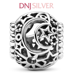 [Chính hãng] Charm bạc 925 cao cấp - Charm Openwork Sun, Stars & Moon thích hợp để mix vòng tay charm bạc cao cấp - DN015
