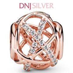 [Chính hãng] Charm bạc 925 cao cấp - Charm Openwork Abstract PAN Rose thích hợp để mix vòng tay charm bạc cao cấp - DN277
