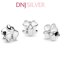 [Chính hãng] Charm bạc 925 cao cấp - Charm White Orchid thích hợp để mix vòng tay charm bạc cao cấp - DN414