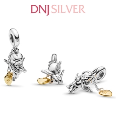 [Chính hãng] Charm bạc 925 cao cấp - Charm Cupid & You Heart Dangle thích hợp để mix vòng tay charm bạc cao cấp - DN191