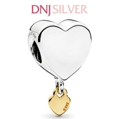 [Chính hãng] Charm bạc 925 cao cấp - Charm Two Hearts You and Me thích hợp để mix vòng tay charm bạc cao cấp - DN296