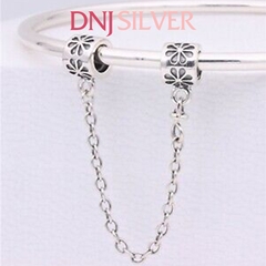 [Chính hãng] Charm bạc 925 cao cấp - Charm Floral Safety Chain thích hợp để mix vòng tay charm bạc cao cấp - DN393