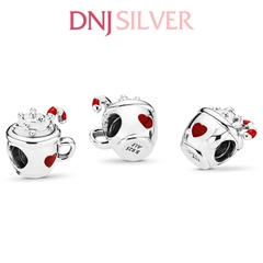 [Chính hãng] Charm bạc 925 cao cấp - Charm Cocoa & Candy Cane thích hợp để mix vòng tay charm bạc cao cấp - DN223