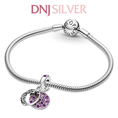 [Chính hãng] Charm bạc 925 cao cấp - Charm Pavé Feather Dangle thích hợp để mix vòng tay charm bạc cao cấp - DN080