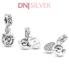 [Chính hãng] Charm bạc 925 cao cấp - Charm Knotted Hearts Dangle thích hợp để mix vòng tay charm bạc cao cấp - DN455
