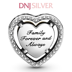 [Chính hãng] Charm bạc 925 cao cấp - Charm Openwork Heart & Family Tree thích hợp để mix vòng tay charm bạc cao cấp - DN068