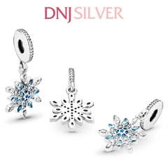 [Chính hãng] Charm bạc 925 cao cấp - Charm Snowflake thích hợp để mix vòng tay charm bạc cao cấp - DN129