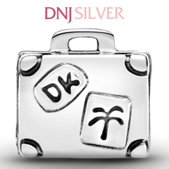 [Chính hãng] Charm bạc 925 cao cấp - Charm Suitcase thích hợp để mix vòng tay charm bạc cao cấp - DN199