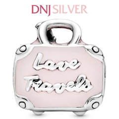 [Chính hãng] Charm bạc 925 cao cấp - Charm Pink Travel Bag thích hợp để mix vòng tay charm bạc cao cấp - DN212