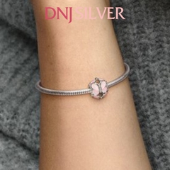 [Chính hãng] Charm bạc 925 cao cấp - Charm Pink Butterfly thích hợp để mix vòng tay charm bạc cao cấp - DN221