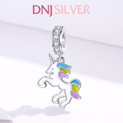[Chính hãng] Charm bạc 925 cao cấp - Charm Unicorn Pendant Dangle thích hợp để mix vòng tay charm bạc cao cấp - DN060