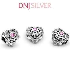 [Chính hãng] Charm bạc 925 cao cấp - Charm Opulent Heart thích hợp để mix vòng tay charm bạc cao cấp - DN467