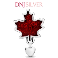 [Chính hãng] Charm bạc 925 cao cấp - Charm Canada Red Maple Leaf thích hợp để mix vòng tay charm bạc cao cấp - DN394
