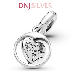 [Chính hãng] Charm bạc 925 cao cấp - Charm Spinning Forever & Always Soulmate Dangle thích hợp để mix vòng tay charm bạc cao cấp - DN087