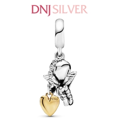 [Chính hãng] Charm bạc 925 cao cấp - Charm Cupid & You Heart Dangle thích hợp để mix vòng tay charm bạc cao cấp - DN191