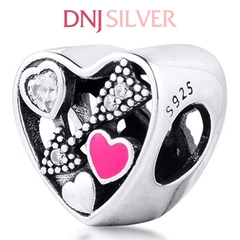 [Chính hãng] Charm bạc 925 cao cấp - Charm Struck by Love thích hợp để mix vòng tay charm bạc cao cấp - DN262