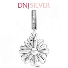 [Chính hãng] Charm bạc 925 cao cấp - Sparkling Daisy Flower Dangle Charm  thích hợp để mix vòng tay charm bạc cao cấp - DN036