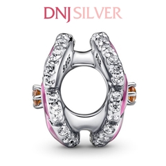 [Chính hãng] Charm bạc 925 cao cấp - Charm Pink Pansy Flowerr thích hợp để mix vòng tay charm bạc cao cấp - DN056