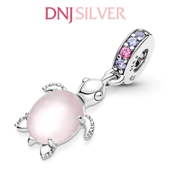 [Chính hãng] Charm bạc 925 cao cấp - Charm Murano Glass Pink Sea Turtle Dangle thích hợp để mix vòng tay charm bạc cao cấp - DN478