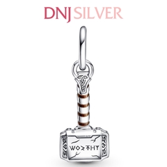 [Chính hãng] Charm bạc 925 cao cấp - Charm Marvel The Avengers Thor's Hammer Dangle thích hợp để mix vòng tay charm bạc cao cấp - DN327