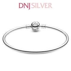 Vòng tay charm bạc 925 cao cấp - Vòng charm Moments Charm Bangle - Vòng tay dành cho nam và nữ