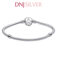 Vòng tay charm bạc 925 cao cấp - Vòng charm Marvel The Avengers Logo Clasp Snake Chain - Vòng tay dành cho nam và nữ