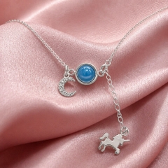 Dây Chuyền Liền Mặt Cho Nữ - Charm Thư Pháp Đỏ - DCLMN012