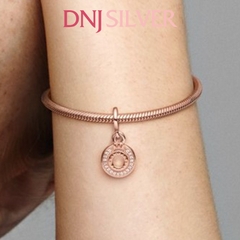 [Chính hãng] Charm bạc 925 cao cấp - Charm Sparkling Pavé Crown O Dangle thích hợp để mix vòng tay charm bạc cao cấp - DN025