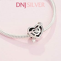 [Chính hãng] Charm bạc 925 cao cấp - Charm Openwork Heart Labyrinth & Arrow thích hợp để mix vòng tay charm bạc cao cấp - DN258