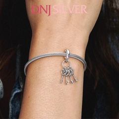 [Chính hãng] Charm bạc 925 cao cấp - Charm Keys of Love Dangle thích hợp để mix vòng tay charm bạc cao cấp - DN198
