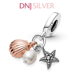 [Chính hãng] Charm bạc 925 cao cấp - Charm Freshwater Cultured Pearl, Starfish & Shell Triple Dangle thích hợp để mix vòng tay charm bạc cao cấp - DN105