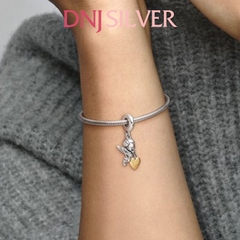 [Chính hãng] Charm bạc 925 cao cấp - Charm Cupid & You Heart Dangle thích hợp để mix vòng tay charm bạc cao cấp - DN191