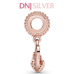 [Chính hãng] Charm bạc 925 cao cấp - Charm RoseGold Pavé Heart Padlocks Dangle thích hợp để mix vòng tay charm bạc cao cấp - DN024