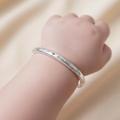 Lắc Bạc Cho Bé Yêu - Vòng Bạc Làm Theo Yêu Cầu - LBCBY0014