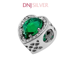 [Chính hãng] Charm bạc 925 cao cấp - Charm Green Openwork Radiant thích hợp để mix vòng tay charm bạc cao cấp - DN629