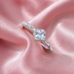 Nhẫn Nữ Bạc Ý - Solitaire Bản Xoắn - NNBI013