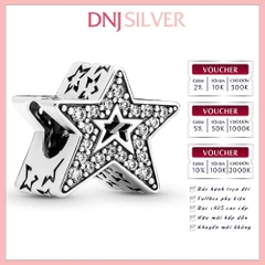 [Chính hãng] Charm bạc 925 cao cấp - Charm Sparkling Asymmetric Star thích hợp để mix vòng tay charm bạc cao cấp - DN048