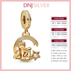 [Chính hãng] Charm bạc 925 cao cấp - Charm Angel & Shooting Star Dangle thích hợp để mix vòng tay charm bạc cao cấp - DN395