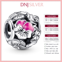 [Chính hãng] Charm bạc 925 cao cấp - Charm Pansy Flower Friends thích hợp để mix vòng tay charm bạc cao cấp - DN011