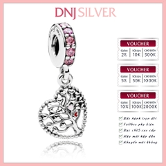 [Chính hãng] Charm bạc 925 cao cấp - Charm Pink Family Tree Dangle thích hợp để mix vòng tay charm bạc cao cấp - DN446