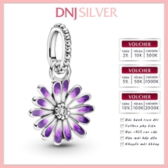 [Chính hãng] Charm bạc 925 cao cấp - Charm Purple Daisy Dangle thích hợp để mix vòng tay charm bạc cao cấp - DN013