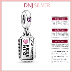 [Chính hãng] Charm bạc 925 cao cấp - Charm Love Coupon Dangle thích hợp để mix vòng tay charm bạc cao cấp - DN046