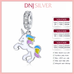 [Chính hãng] Charm bạc 925 cao cấp - Charm Unicorn Pendant Dangle thích hợp để mix vòng tay charm bạc cao cấp - DN060