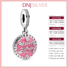 [Chính hãng] Charm bạc 925 cao cấp - Charm Pink Birthday Cake Dangle thích hợp để mix vòng tay charm bạc cao cấp - DN070