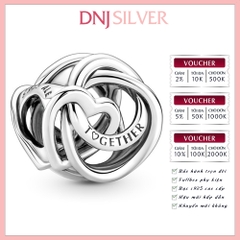 [Chính hãng] Charm bạc 925 cao cấp - Charm Family Always Encircled Heart thích hợp để mix vòng tay charm bạc cao cấp - DN088